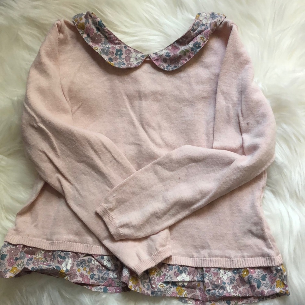 H & M girls long sleeve button up 4-6